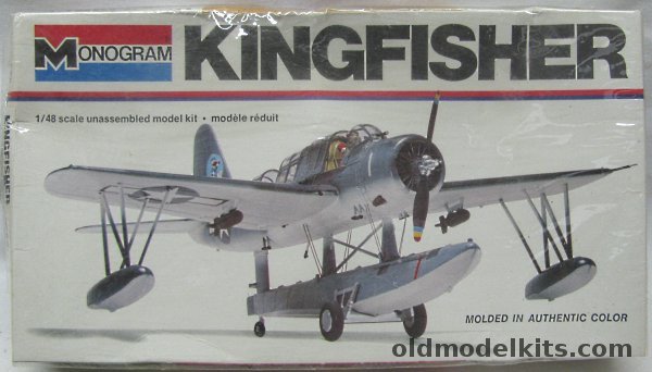 Monogram 1/48 OS2U Kingfisher - Blue or Pre-War Yellow Wing Markings, 5304 plastic model kit